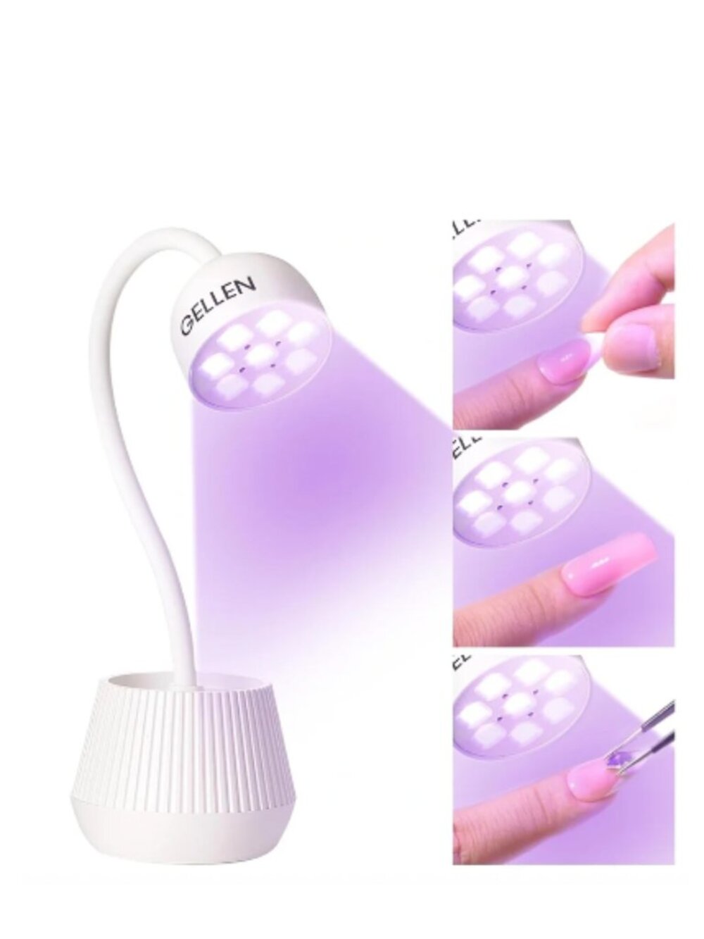 Gellen Free Standing UV LED Nail Lamp White